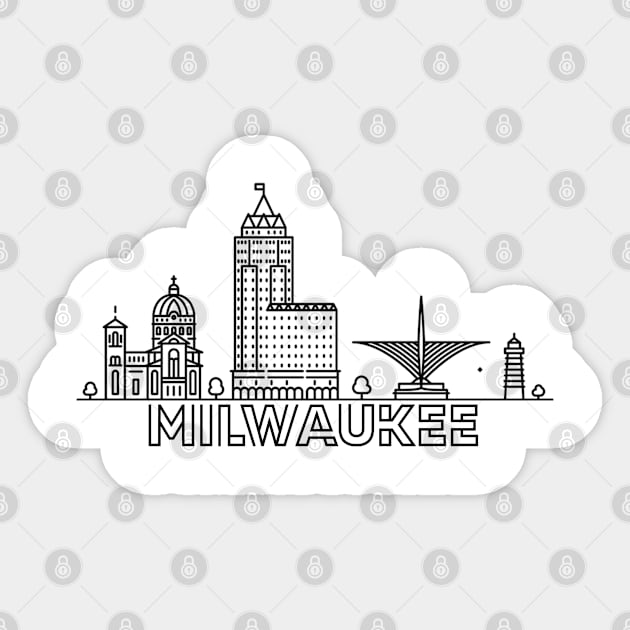 Milwaukee city Sticker by SerenityByAlex